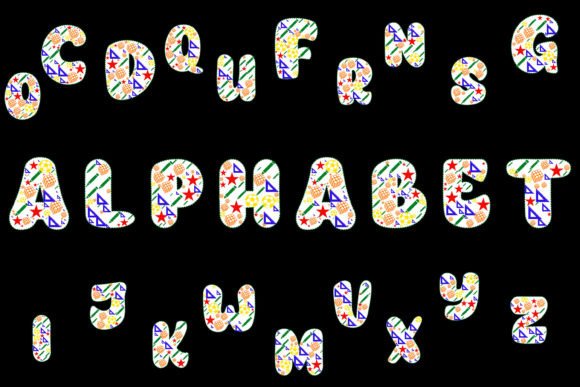 Creative Vector Kids Alphabet: Graphics & Coloring Pages Amp