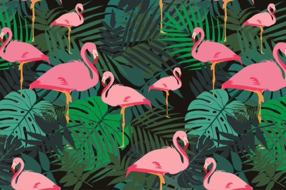 Flamingo Tropical Pattern: Graphics & Patterns for Sellers