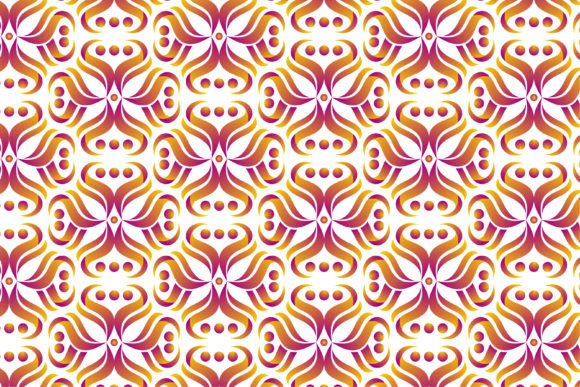 Flower Pattern Gradient Wave Graphics & Patterns