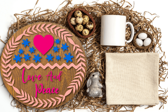 Love and Peace SVG Graphics for Crafts & Branding