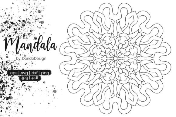 Mandala Coloring Book Vol.070: Graphics & Coloring Pages Amp