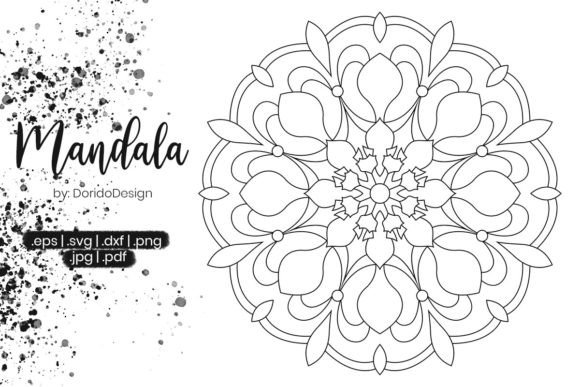 Mandala Coloring Page Vol.060: Graphics & Coloring Pages Amp