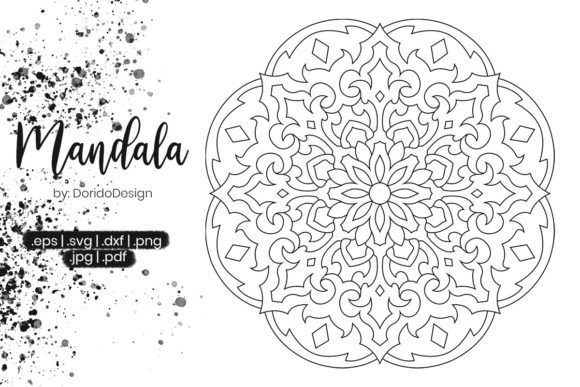 Mandala Coloring Page Vol.064: Graphics & Coloring Pages Amp