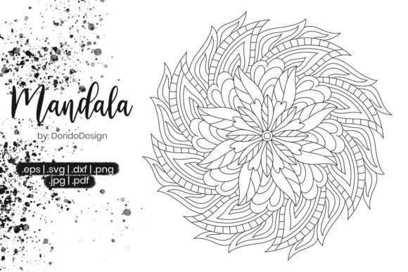 Mandala Coloring Page Vol.081: Graphics for Coloring Pages Amp