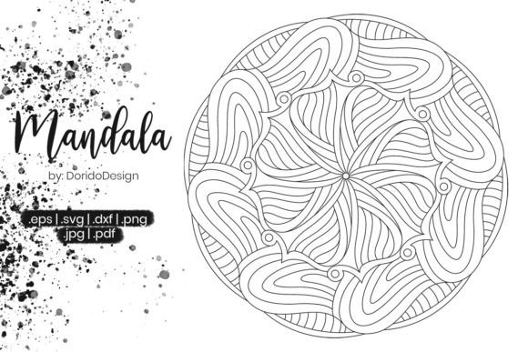Mandala Coloring Page Vol.084: Graphics for Coloring Pages Amp