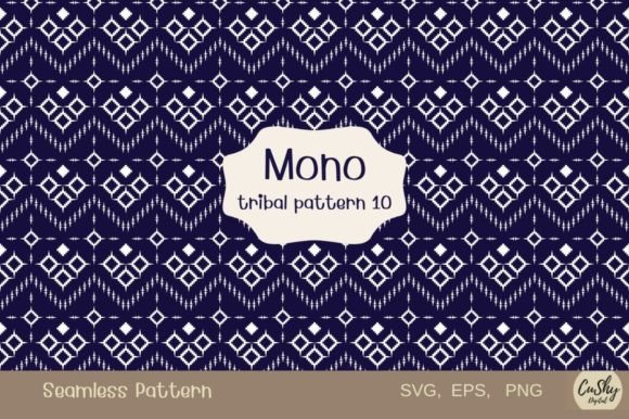 Mono Tribal Pattern10: Seamless Graphics & Patterns for Brand Impact