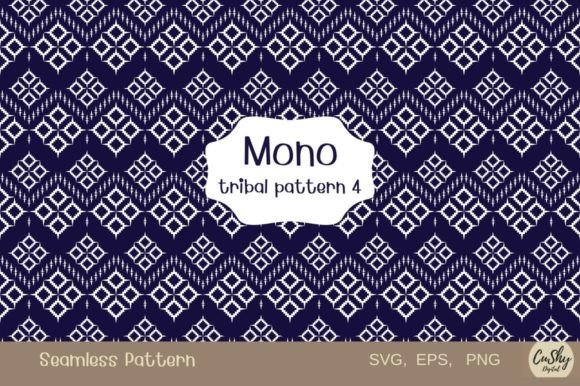 Mono Tribal Pattern4: Graphics & Patterns for Real Crafting