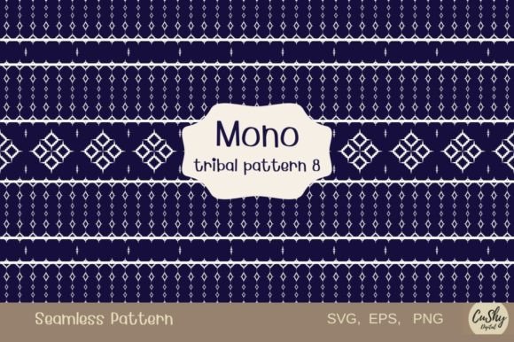 Mono Tribal Pattern8: Graphics & Patterns for Editorial Impact