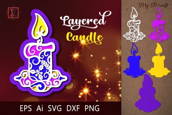 Multilayer Candle2 3D Craft: Graphics & Crafts Asset Review