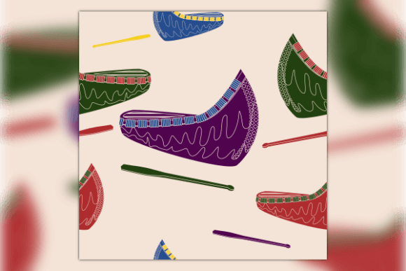 Oblique Native American Canoe Pattern: Graphics & Patterns Review