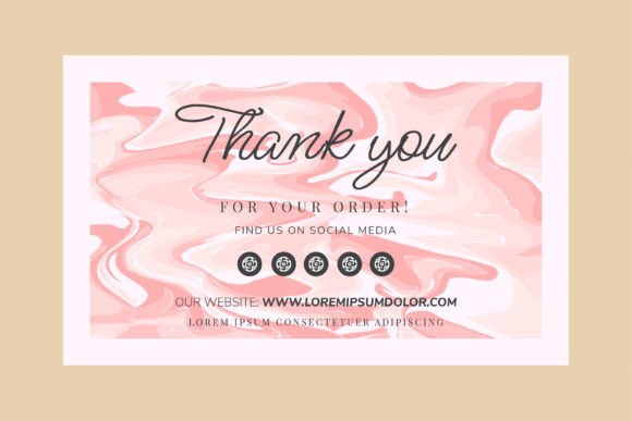 Thank You Invitation Card Horizontal
